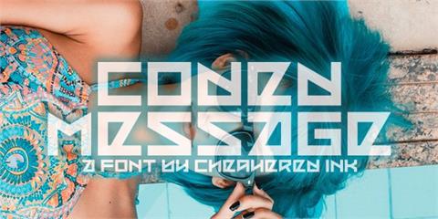 Coded Message font素材之家精选英文字体