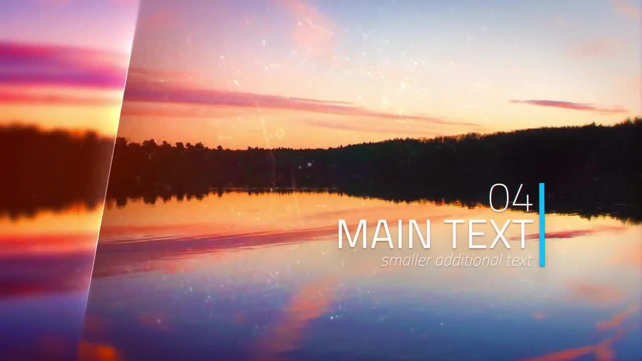 玻璃视差效果旅行幻灯片照片展示素材库精选AE模板