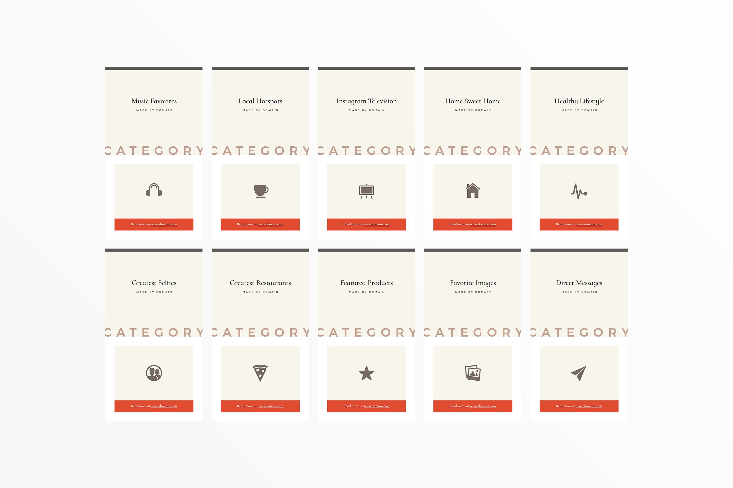 Ins社交电商热点贴图模板素材库精选 San Francisco Instagram Highlights插图(21)