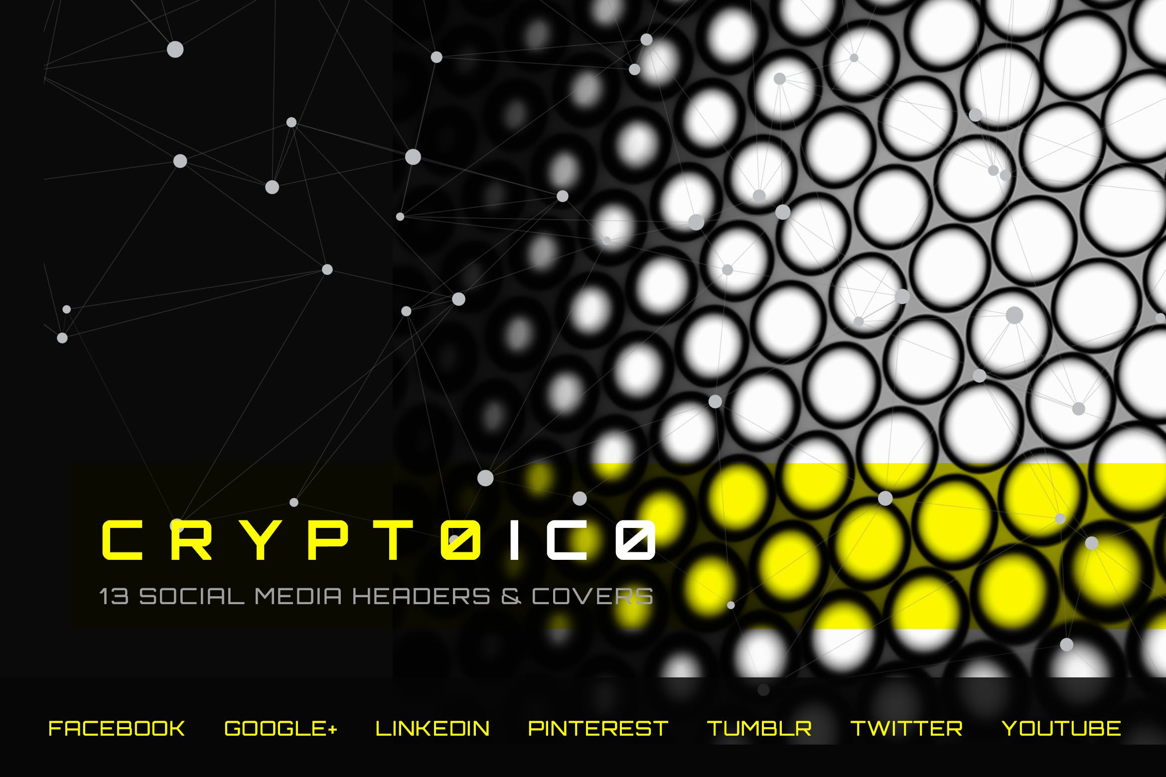 加密货币ICO主题社交平台设计素材 Cryptocurrency ICO – Social Media Kit插图