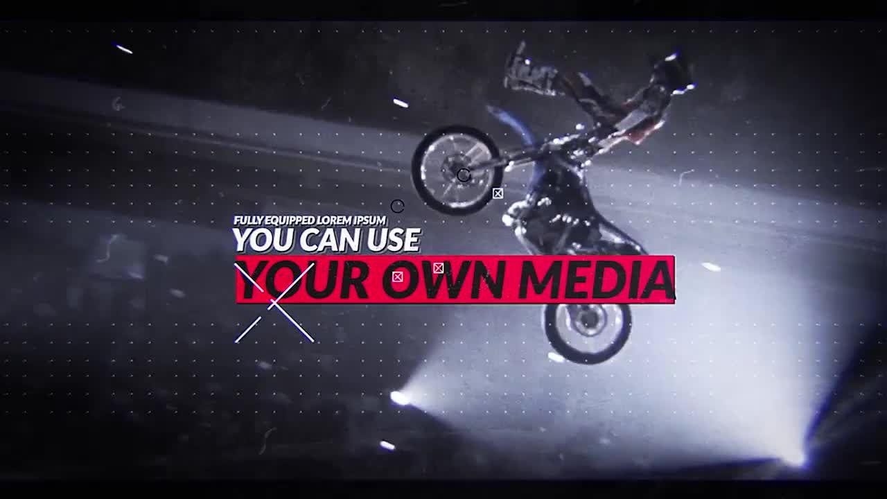 极限运动视频分屏展示开场素材库精选AE模板