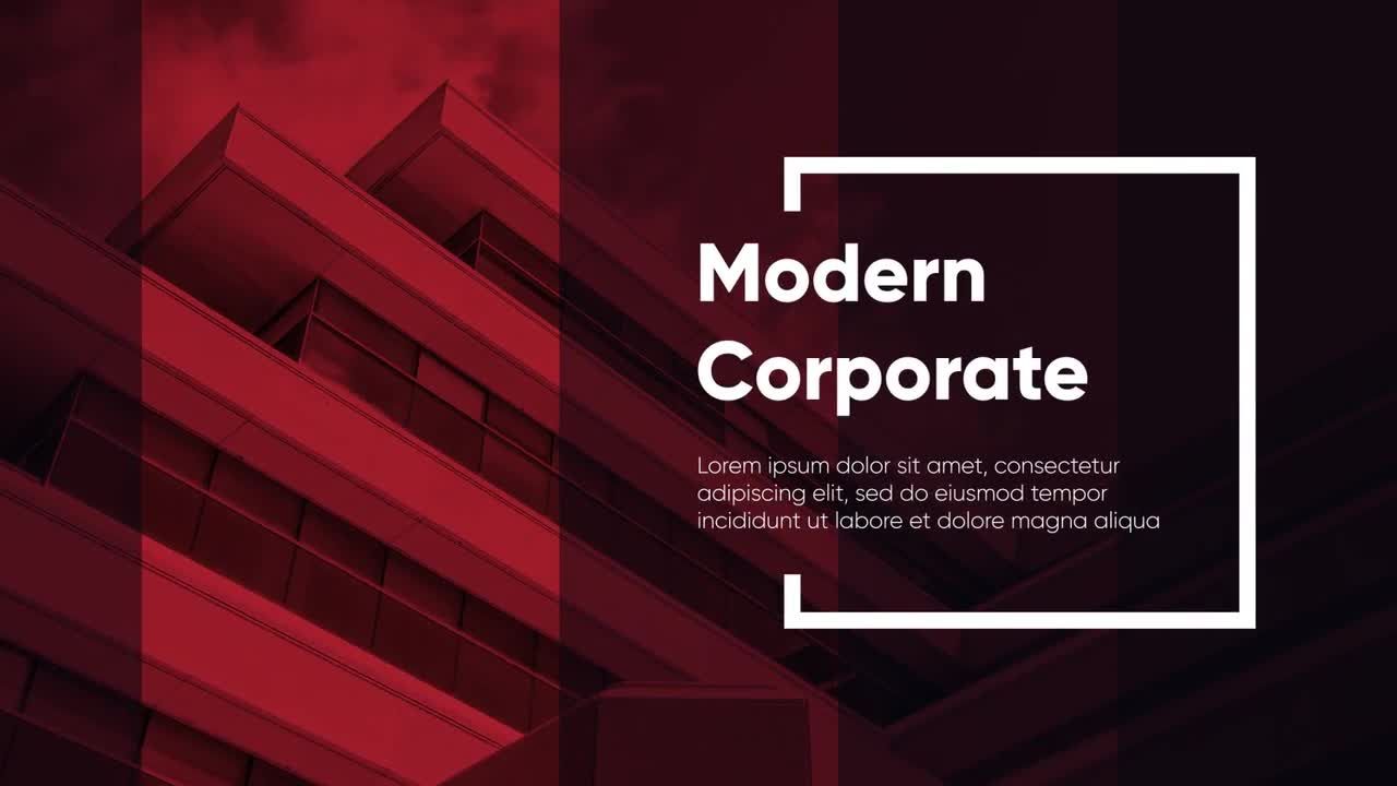 业务大胆的演示文稿素材库精选AE模板