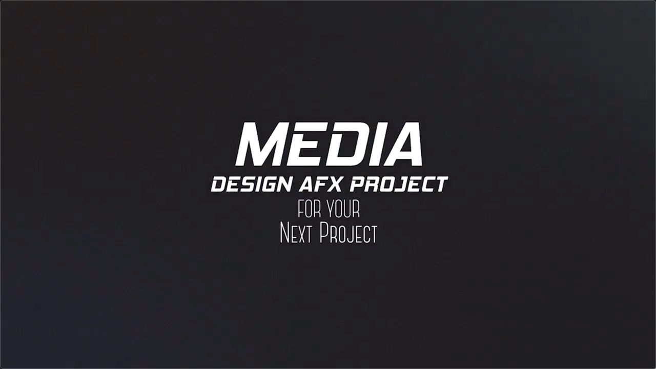 时尚的后期处理特效素材库精选AE模板GlitchNitro