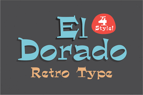 El Dorado Bold font素材之家精选英文字体