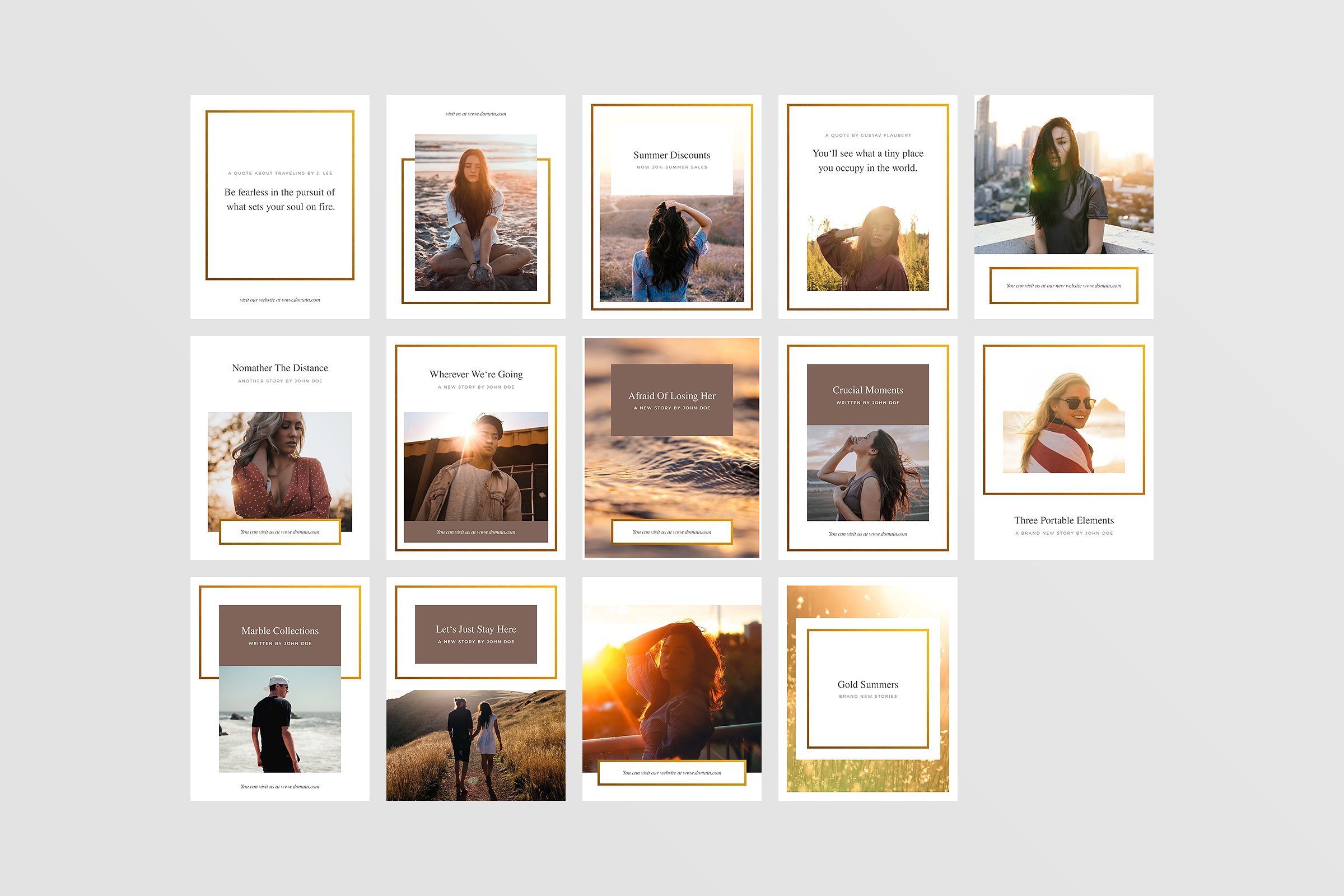 旅行主题社交媒体贴图模板素材库精选 Brazil Social Media Pack插图(9)