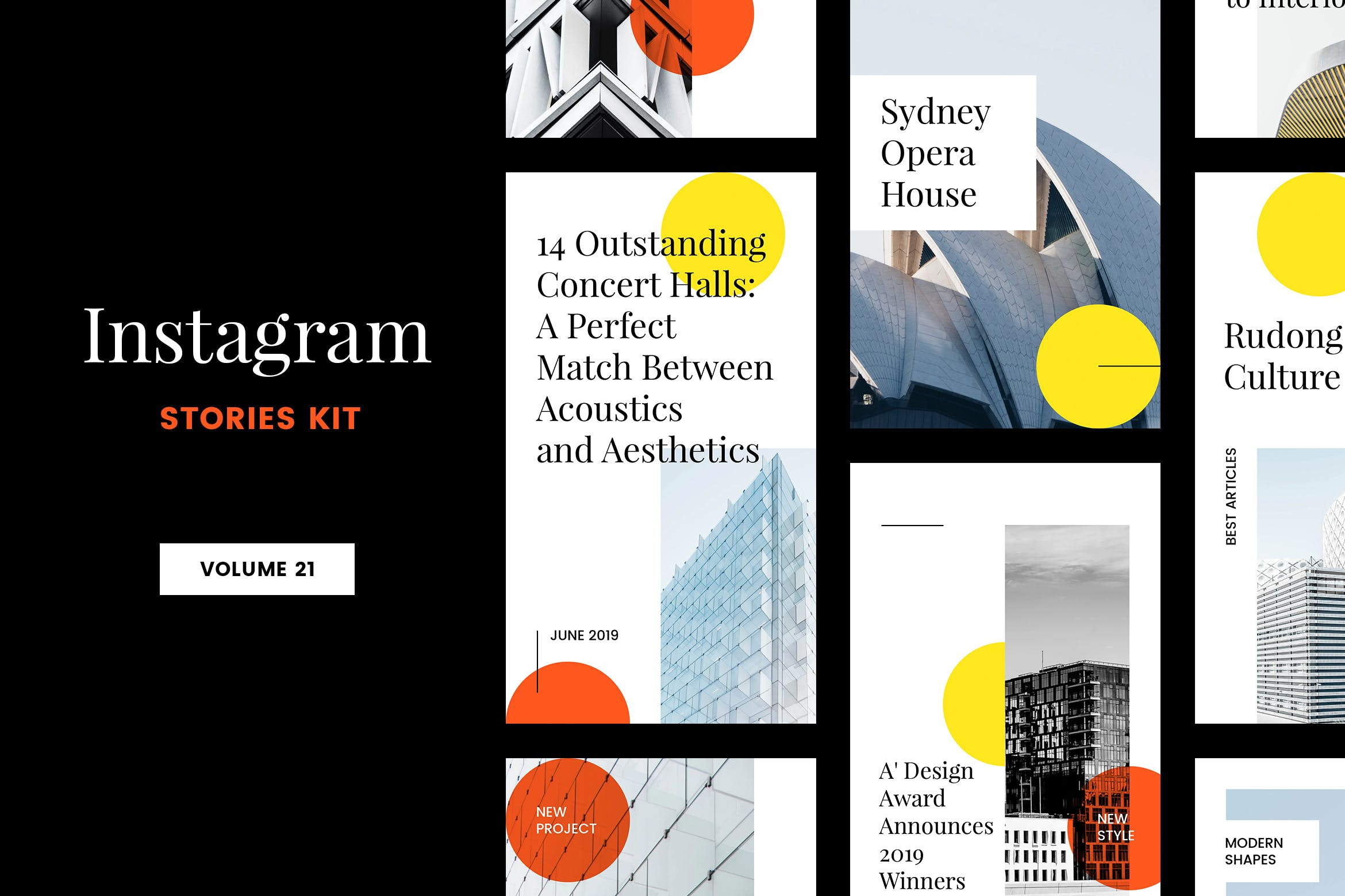 Instagram社交新媒体品牌故事推广设计模板素材库精选v21 Instagram Stories Kit (Vol.21)插图