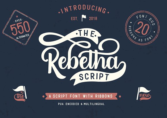 Rebetha Font DUO and extras插图