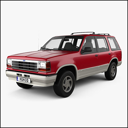 福特Ford Explorer 1990越野车素材之家精选3D模型