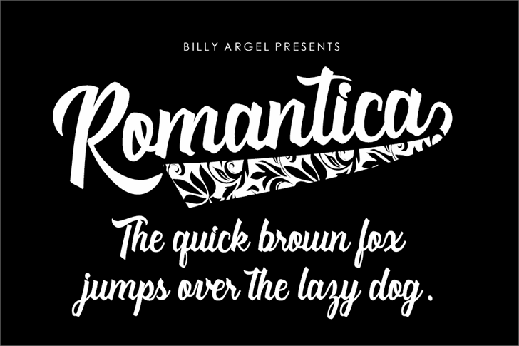Romantica Personal Use font插图 Romantica Personal Use font插图