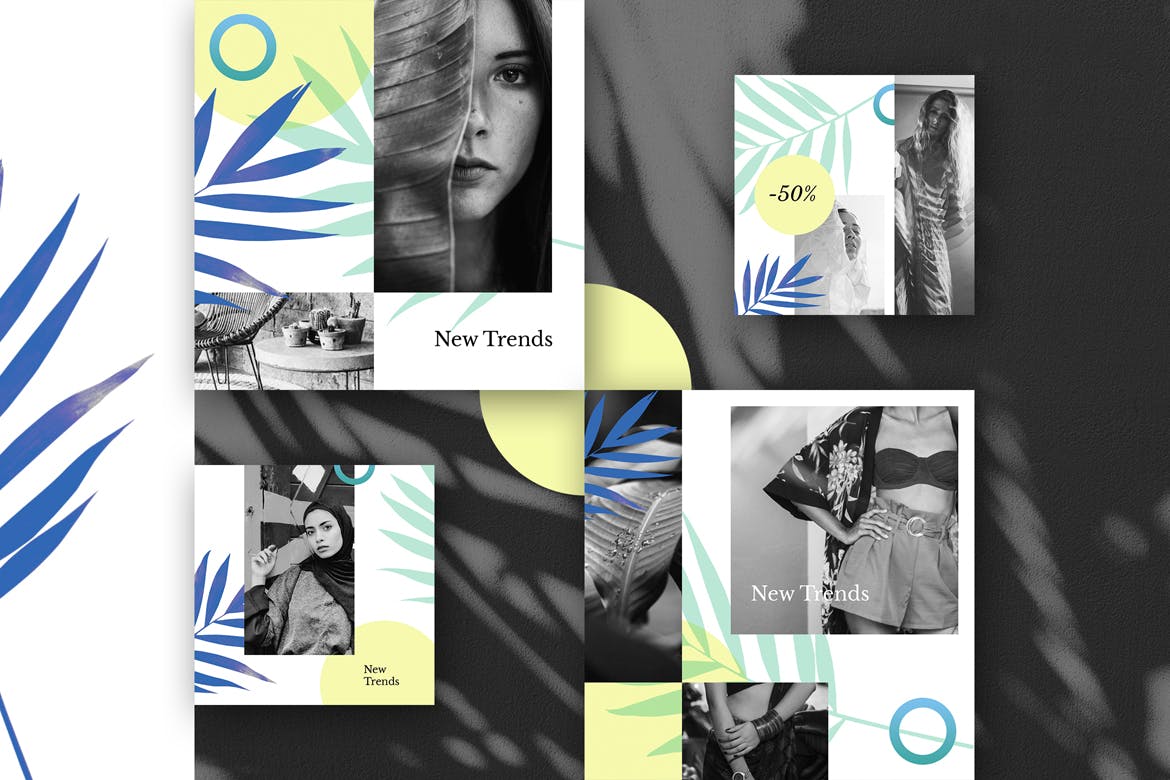 现代设计风格社交媒体自媒体设计套件v33 Modern Social Media Kit (Vol. 33)插图(3)