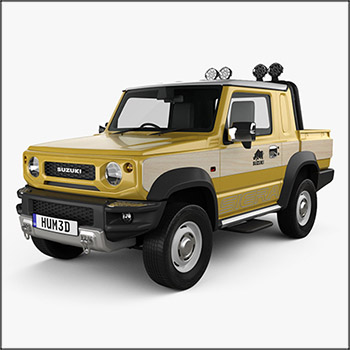 铃木汽车Suzuki Jimny Sierra Pickup 2019 素材之家精选3D模型