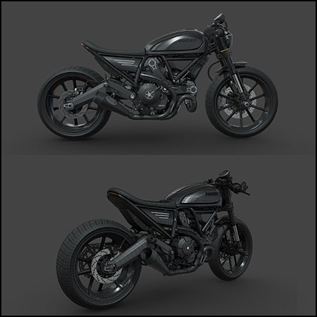 Ducati Scrambler (ZeusCustom)杜卡迪摩托车素材之家精选3D模型
