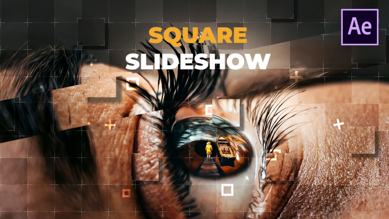 干净明亮色彩鲜艳的照片幻灯片素材库精选AE模板