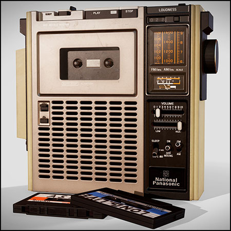 便携式FM收音机素材之家精选3D模型