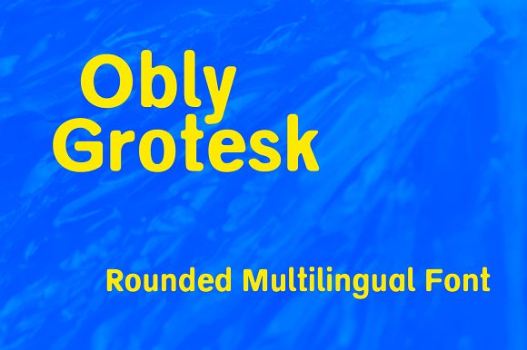 Obly Grotesk Font插图