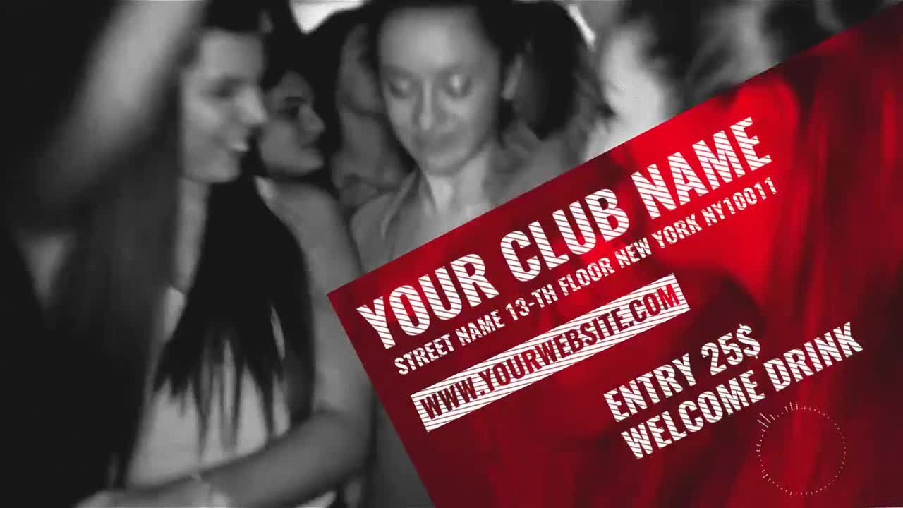 时尚超现代时髦的派对活动视频PR模板