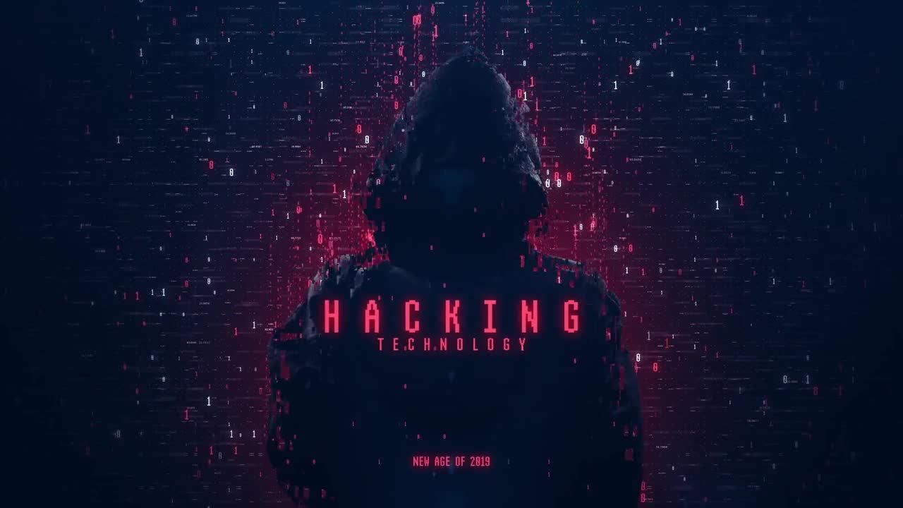 黑客徽标显示素材库精选AE模板