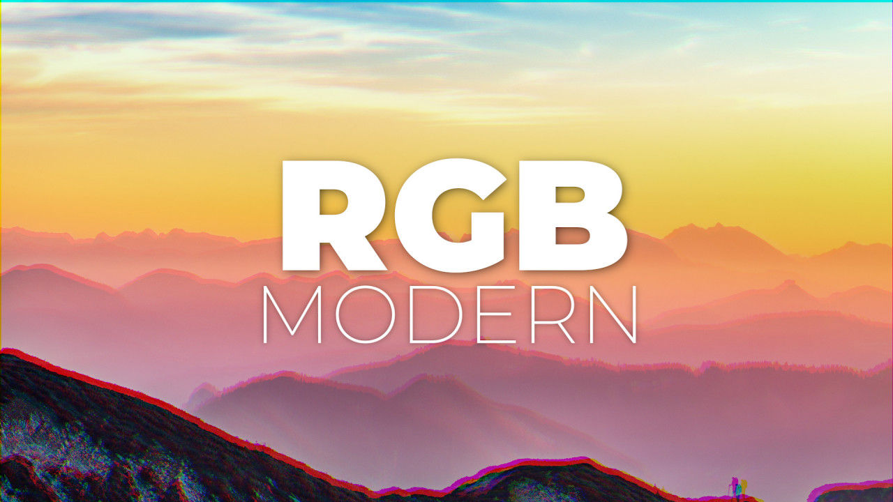 12个简约RGB和拉伸过渡素材库精选pr模板