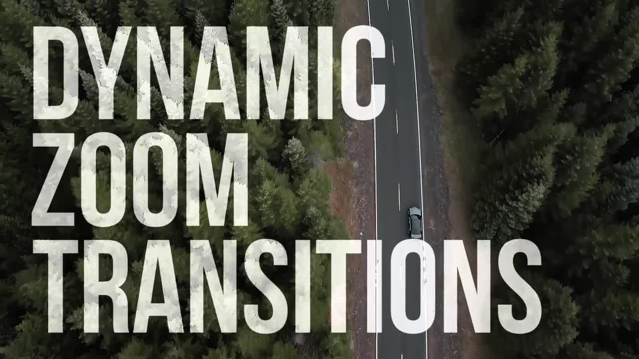 20个时尚动态缩放过渡Pr模板