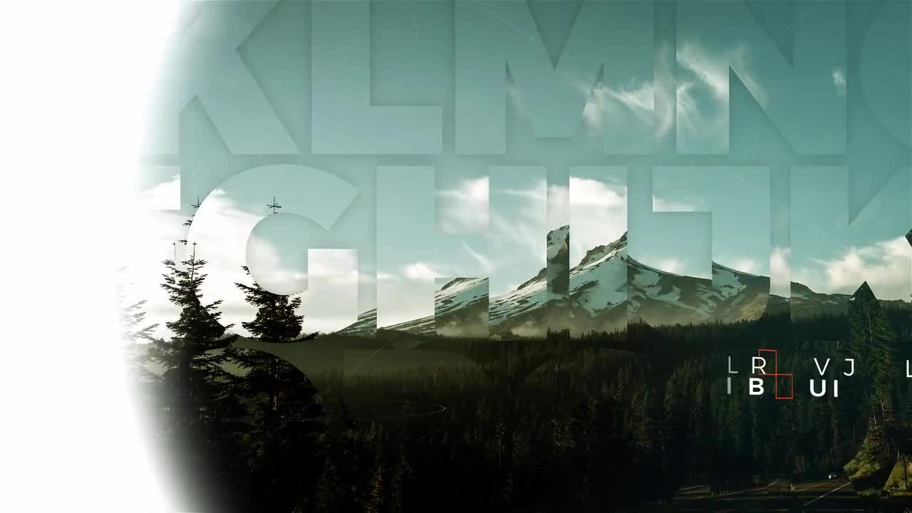 电影开场幻灯片动画ae模板