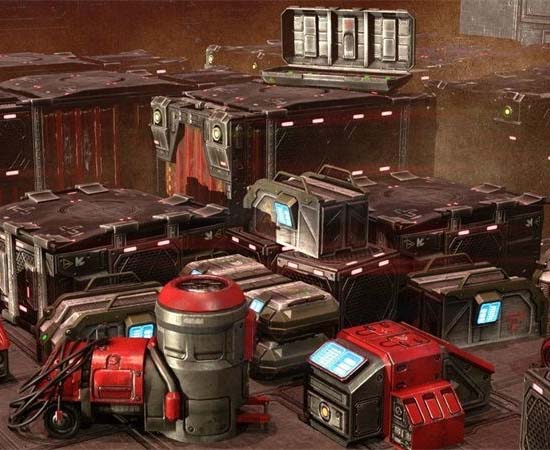 科幻货物箱低聚素材之家精选3D模型