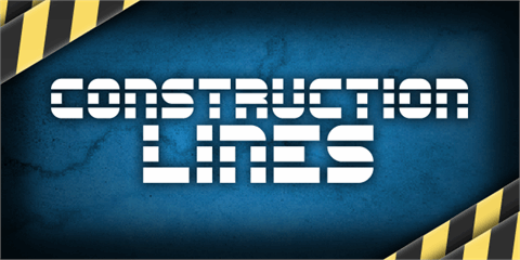 Construction Lines font素材之家精选英文字体