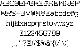 Pixelbroidery font插图1