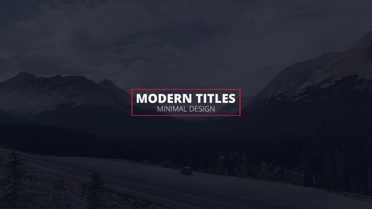 12个独特清新优雅的标题动画素材库精选AE模板