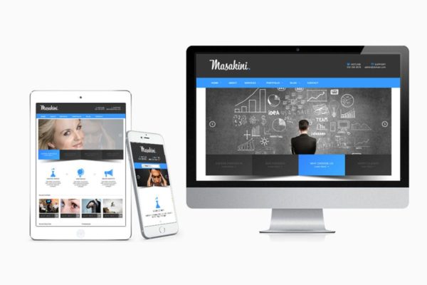 多用途响应式着陆页设计HTML模板素材库精选 Masakini Multi-purpose Responsive HTML Template