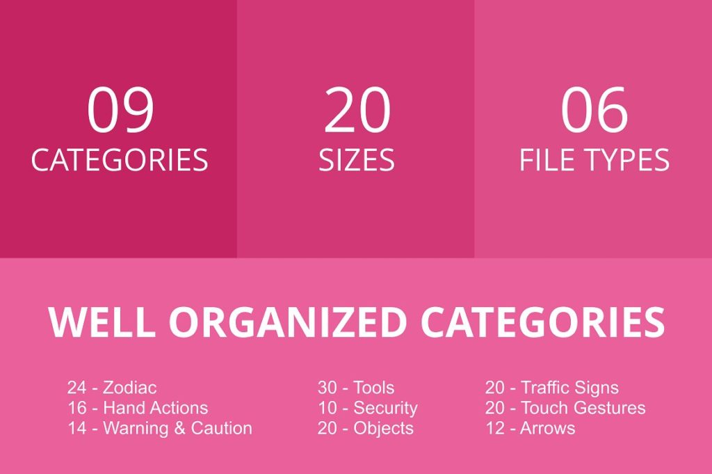 166枚面性单色图标打包下载[AI, CDR, EPS, JPG, PNG, SVG]插图(2)