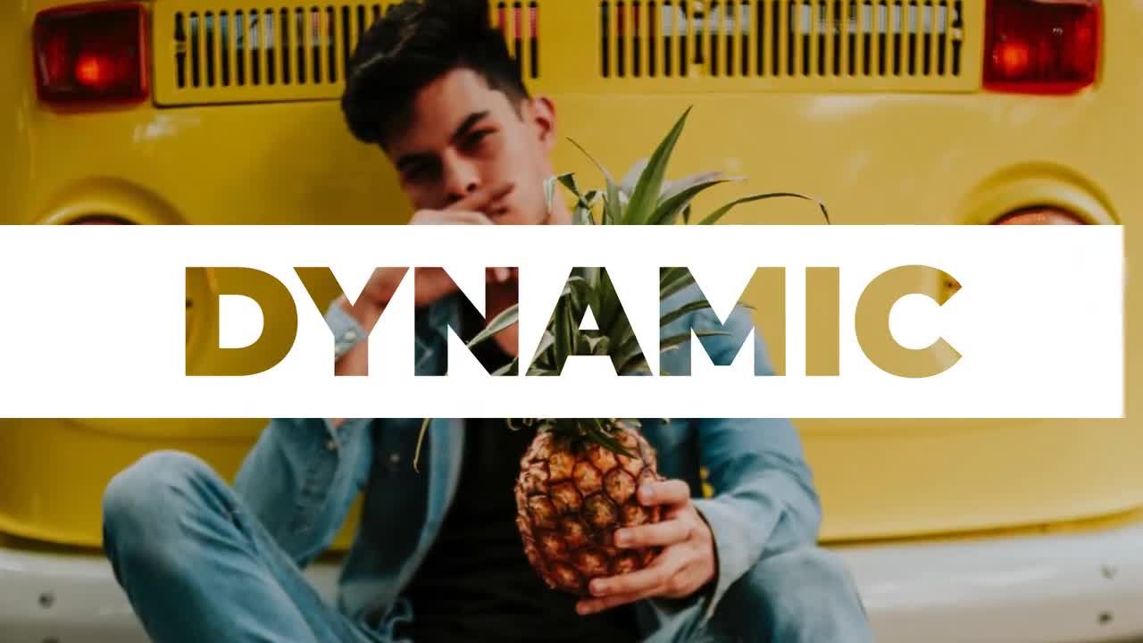 文本动画和时尚过渡效果动态动画幻灯片素材库精选AE模板