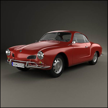 大众Volkswagen Karmann Ghia 1955汽车素材之家精选3D模型