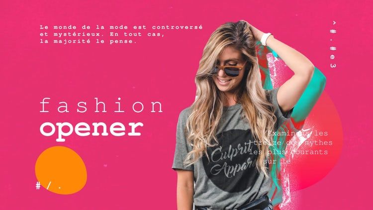 清新活泼的时尚开场白素材库精选AE模板