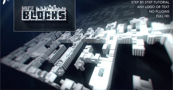 城市建设动画特效Logo动画素材库精选AE模板 City Build Logo