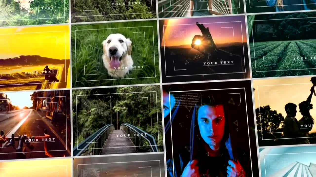 摄像机扩展的镜面边缘效果素材库精选AE模板