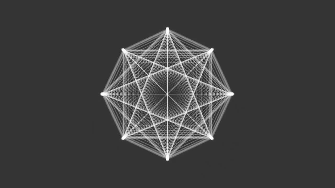 动画线条和点形成迷人的图案和形状素材库精选AE模板