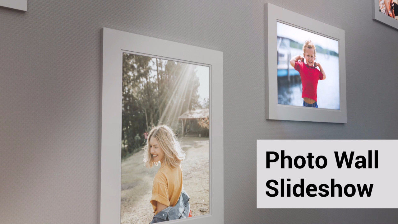 精美的照片墙幻灯片Pr模板