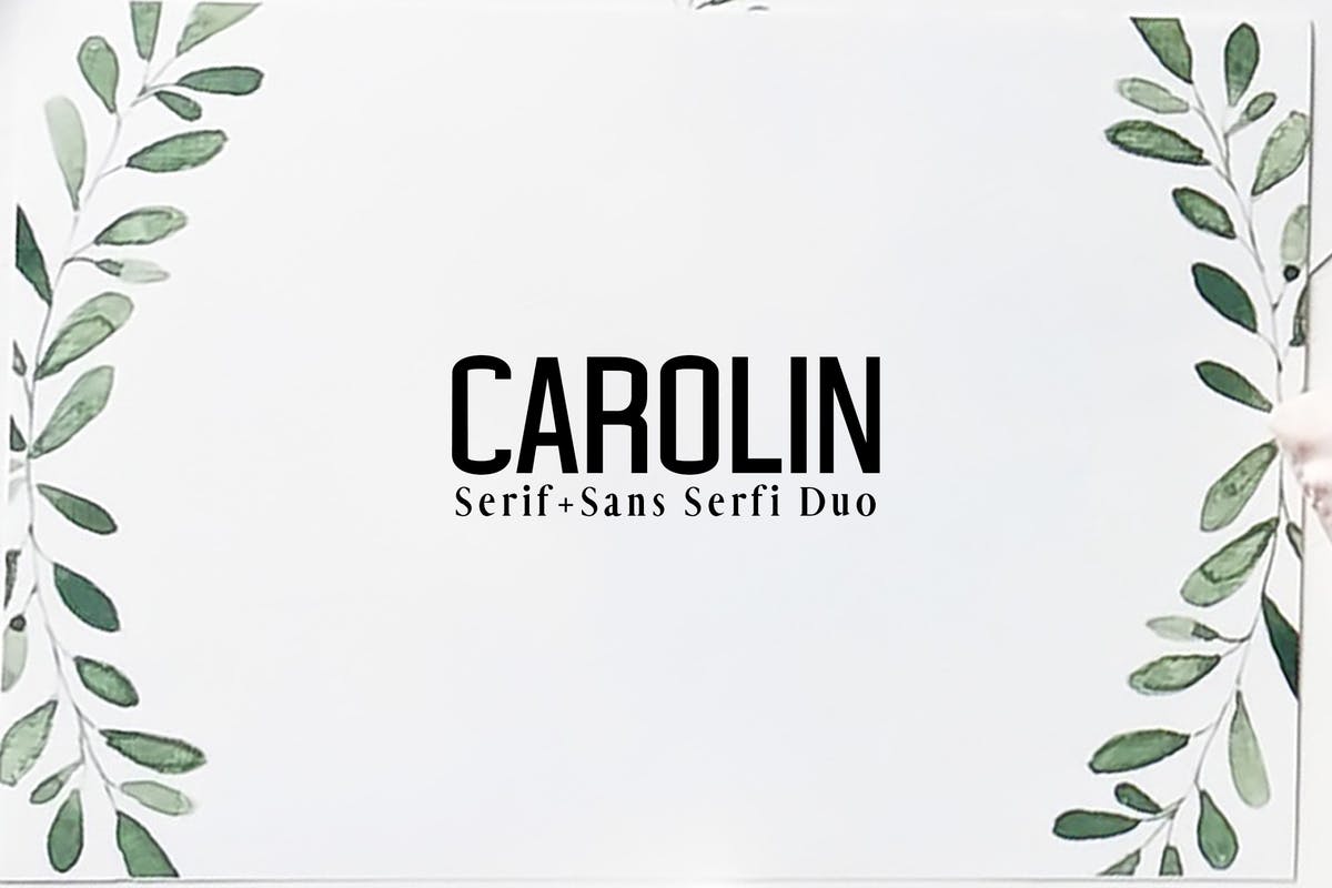 优雅华丽Carolin衬线＆无衬线字体系列下载 Carolin Duo Font Family Pack插图