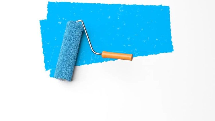 滚筒刷模板徽标展示ae模板