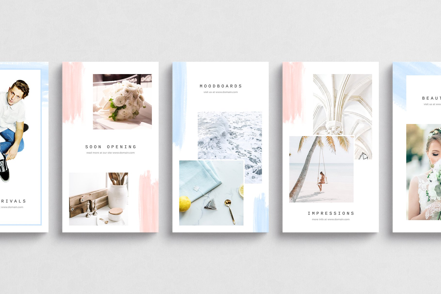 简约可编辑Instagram故事模板素材库精选 Lisbon Instagram Stories插图(1)