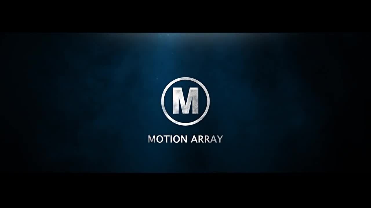 简洁的电影开场logo动画素材库精选AE模板