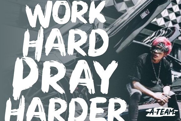 DIRTY BRUSH Font插图1