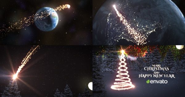 圣诞/新年快乐开场视频素材库精选AE模板 Christmas