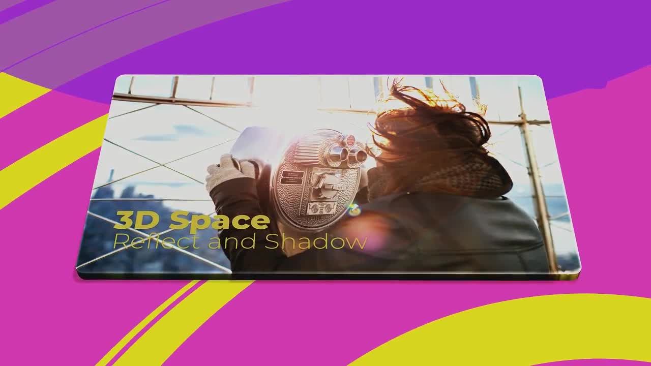 3d空间中的拉伸效果素材库精选AE模板