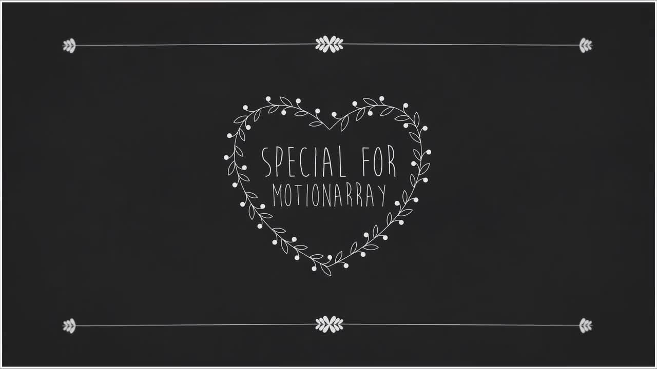 手绘情人节快乐素材库精选AE模板