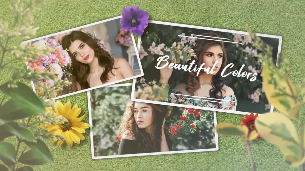 充满春天气息相册幻灯片特效素材库精选AE模板