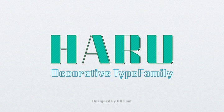 Haru Font Family素材之家精选英文字体