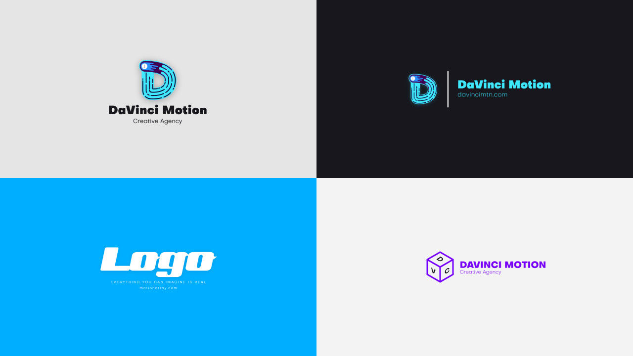 简洁时尚创意的徽标展示素材库精选AE模板