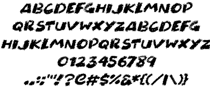 Chunky Chalk font插图2