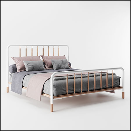 Sefkat yatak双人床素材之家精选3D模型